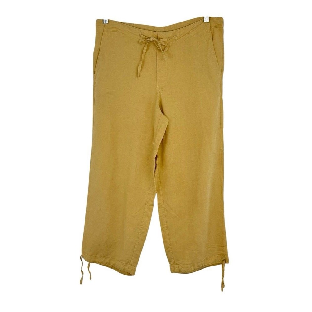 Back From Bali Rayon Wide Leg Beige Women’s Pants Size M - Picture 2 of 15